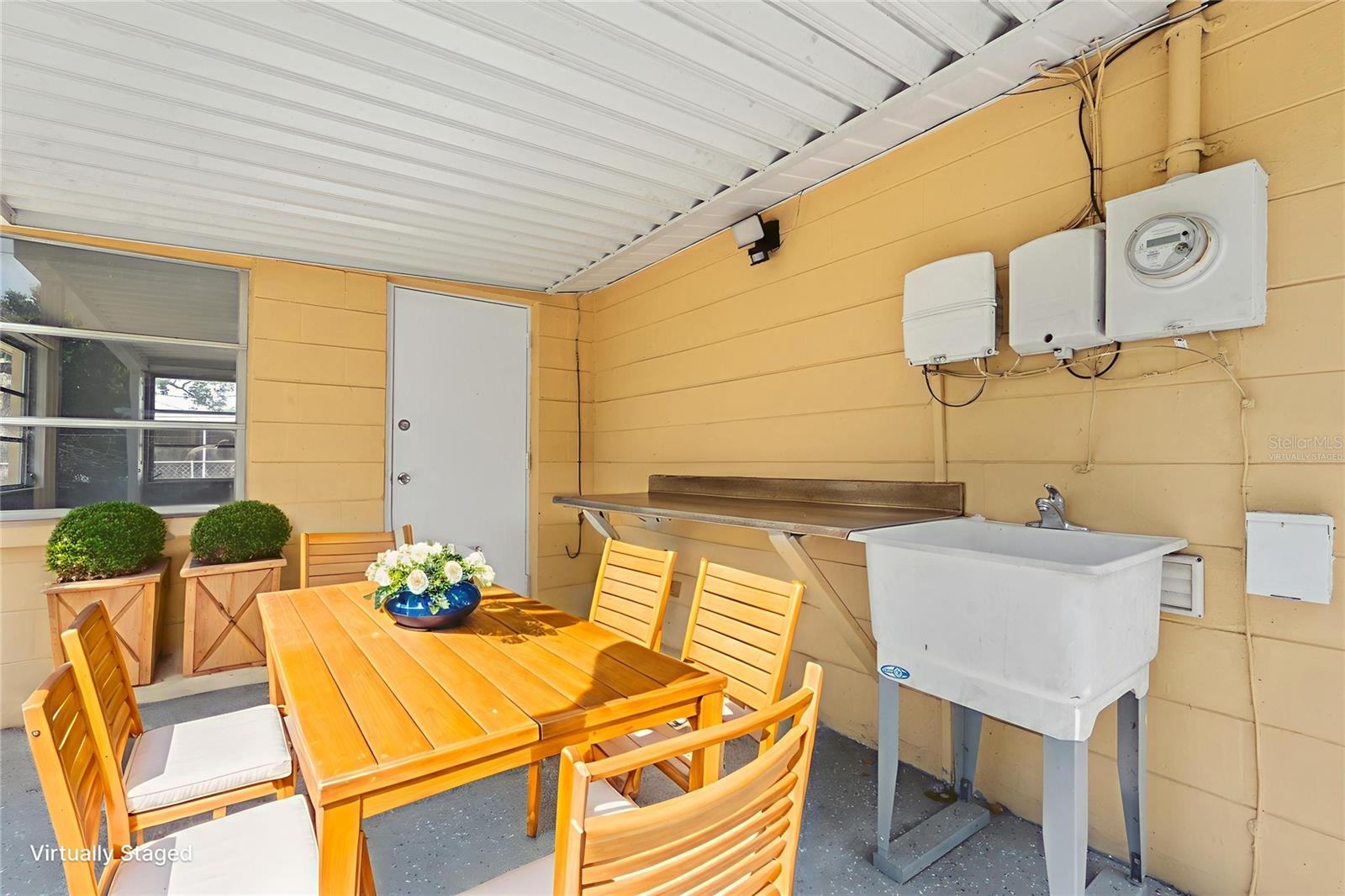 Covered Patio - Virtually Staged