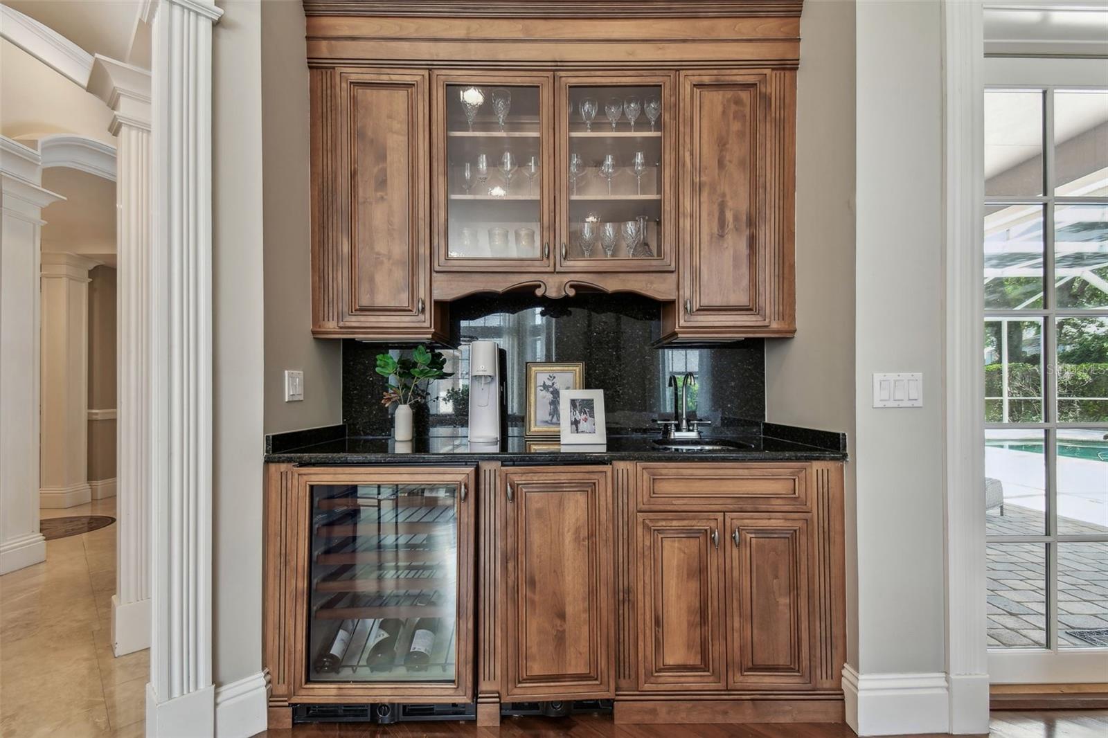 Wet Bar in Family Room