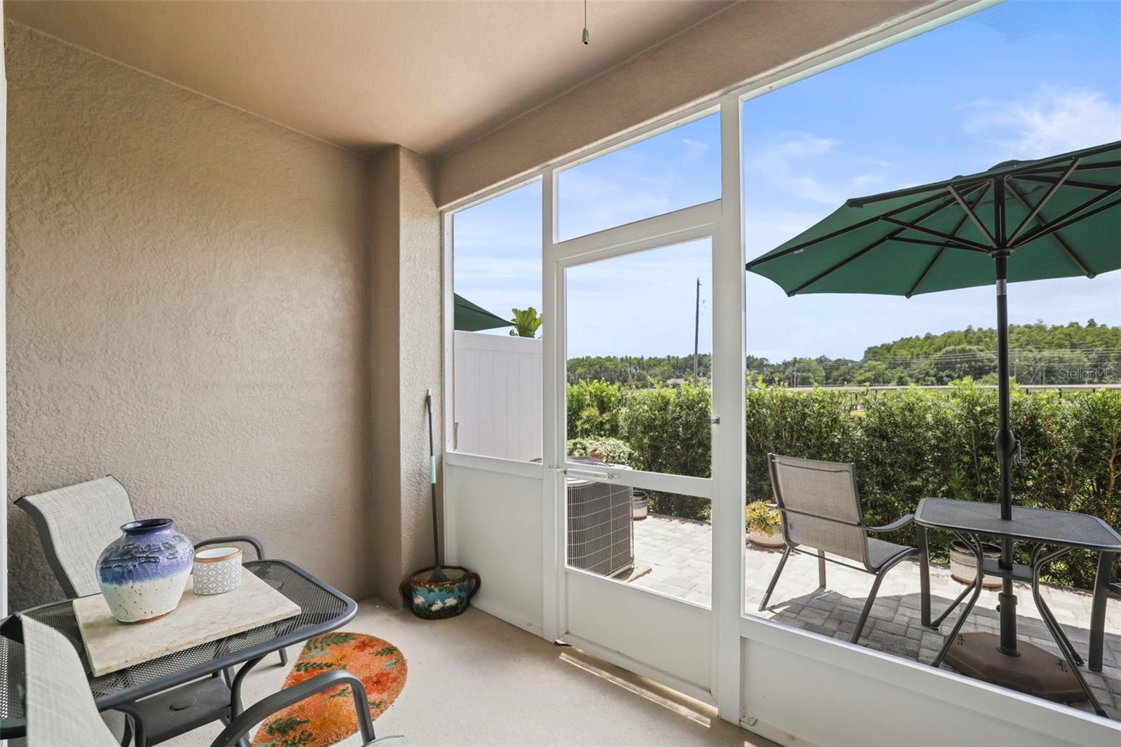Screened lanai