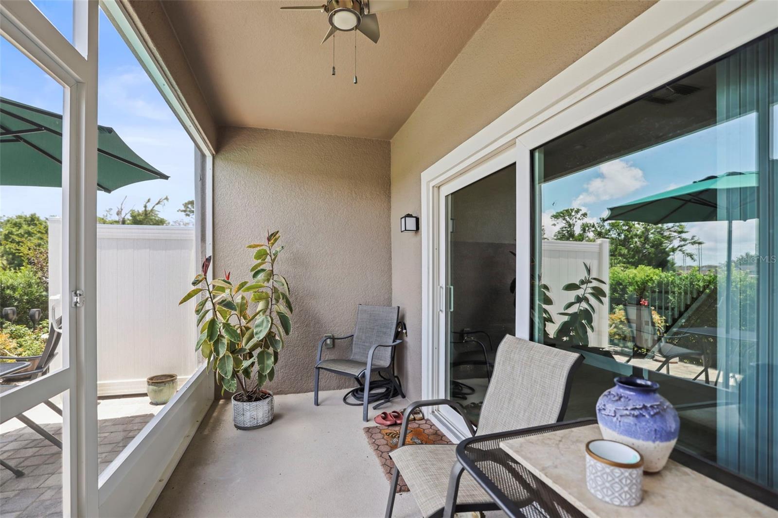 Screened lanai