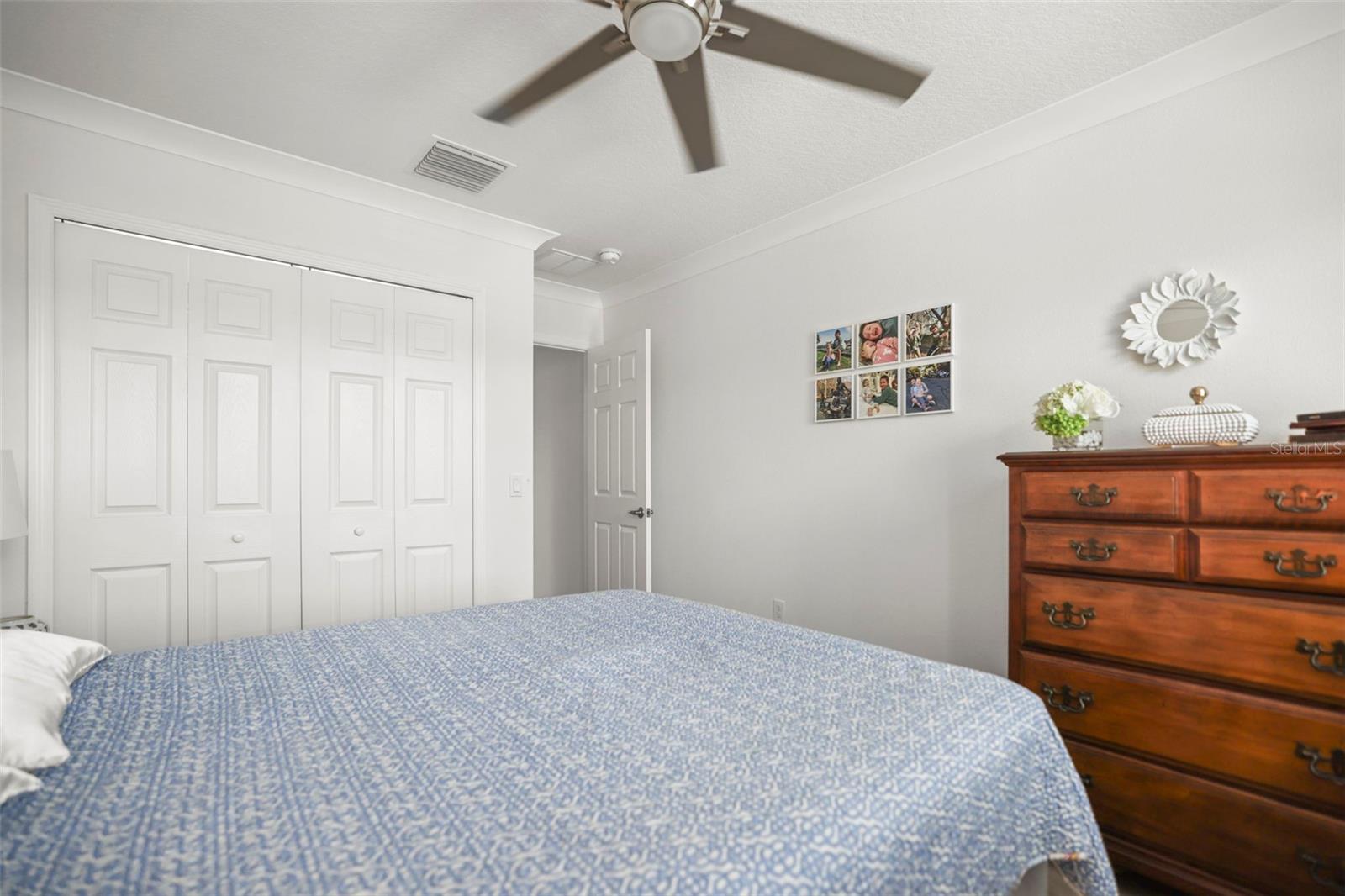 Second bedroom upstairs on opposite end of home