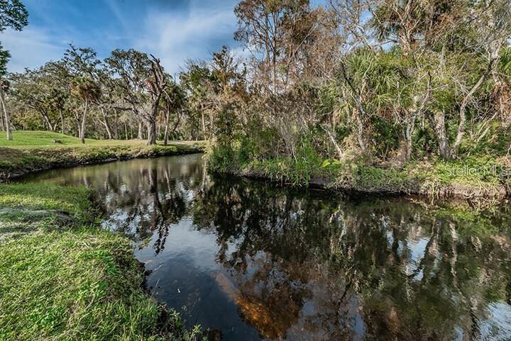 Cotee River borders the community property