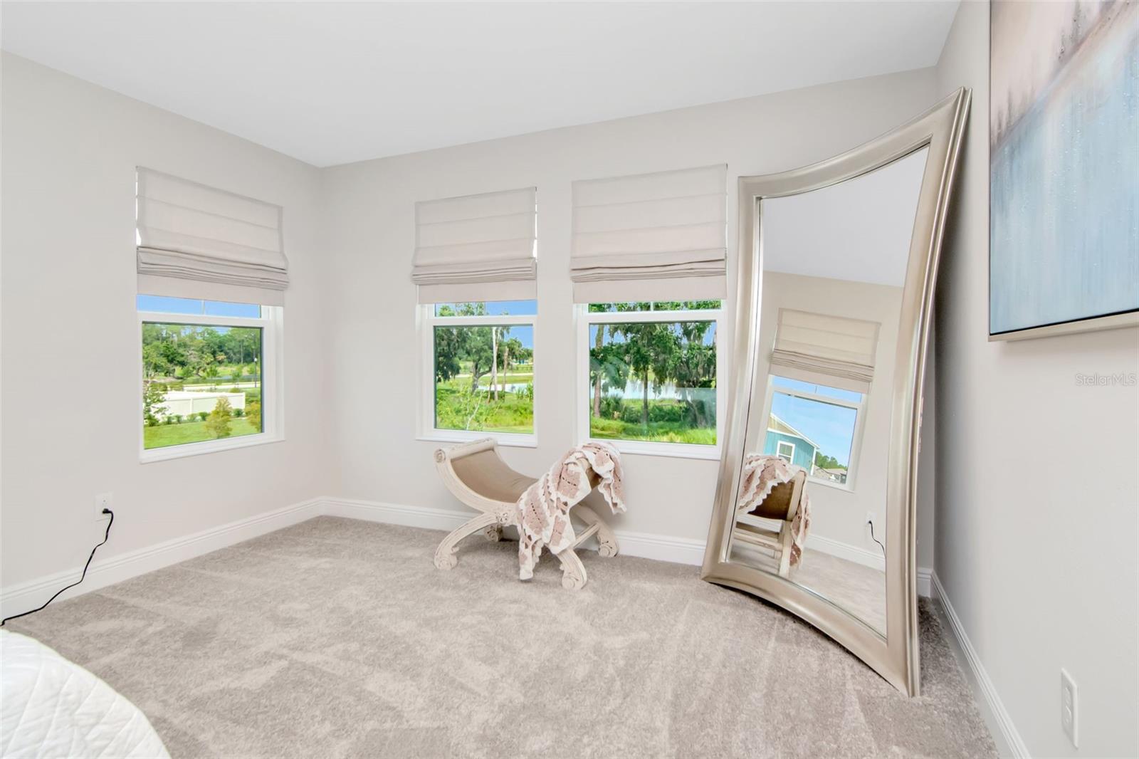 A comfortable sitting area or exercise equipment, you've got room!