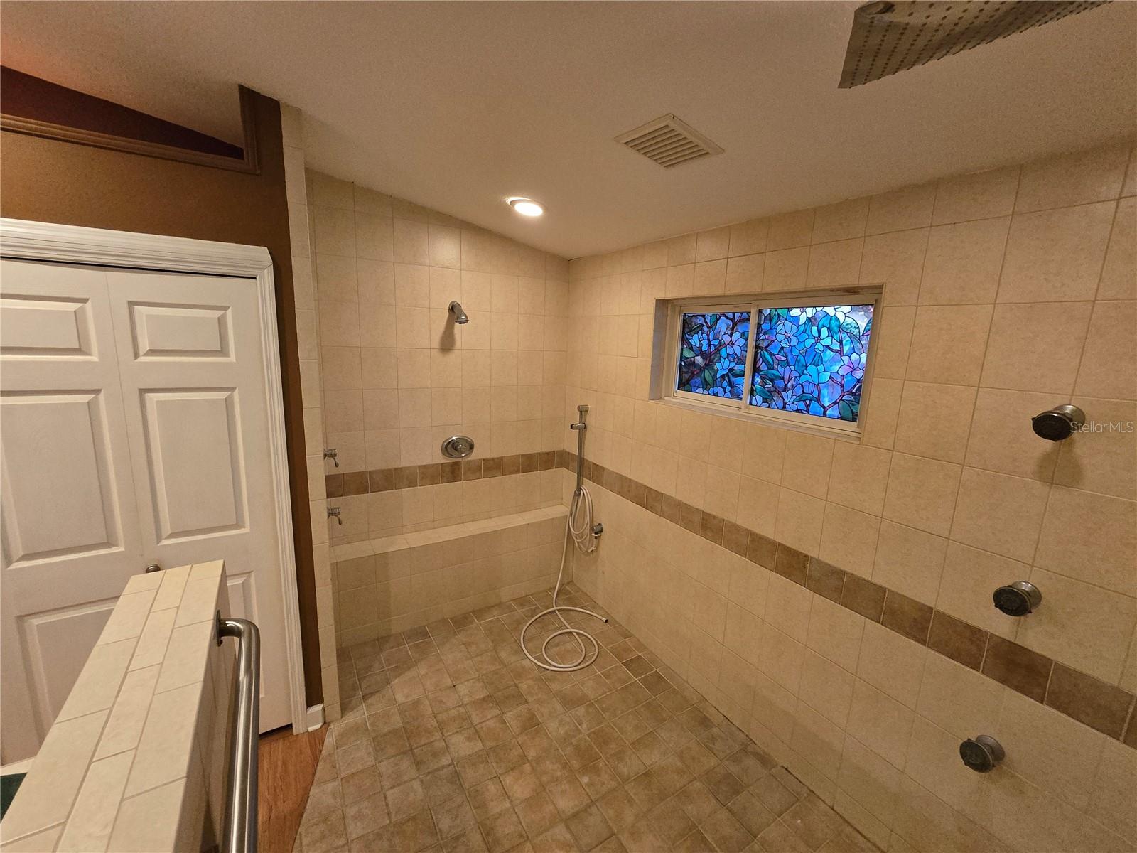 Master shower