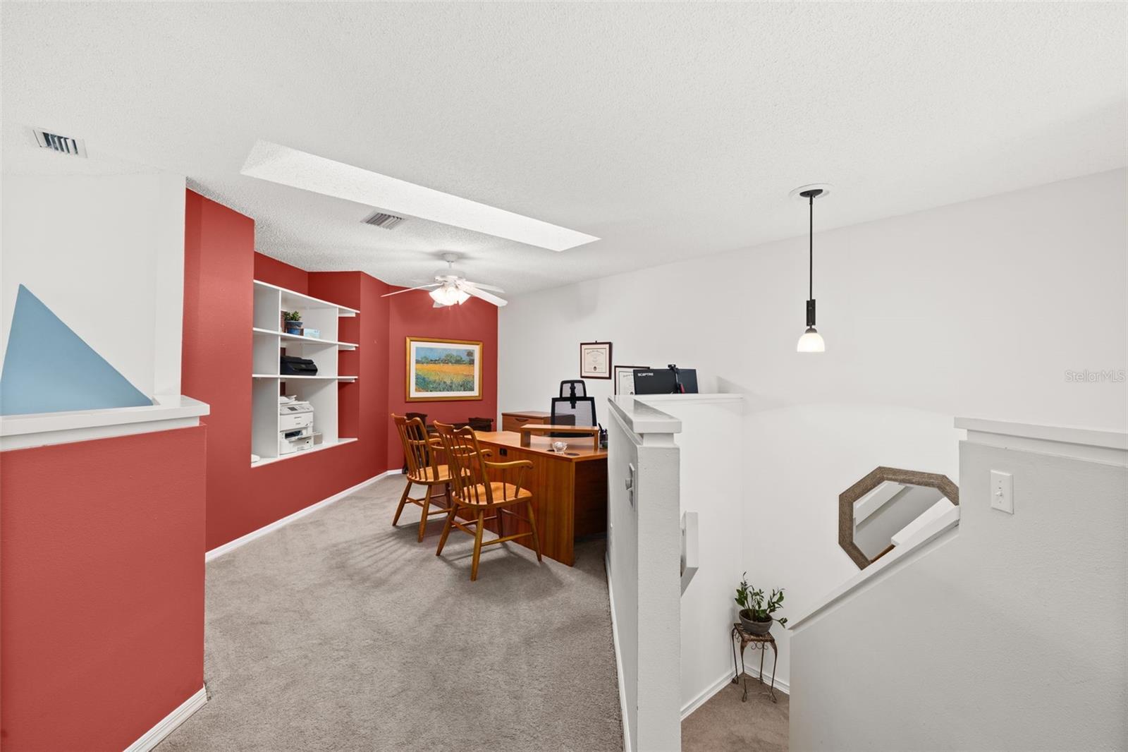 Upstairs Bonus Space perfect for a home office.