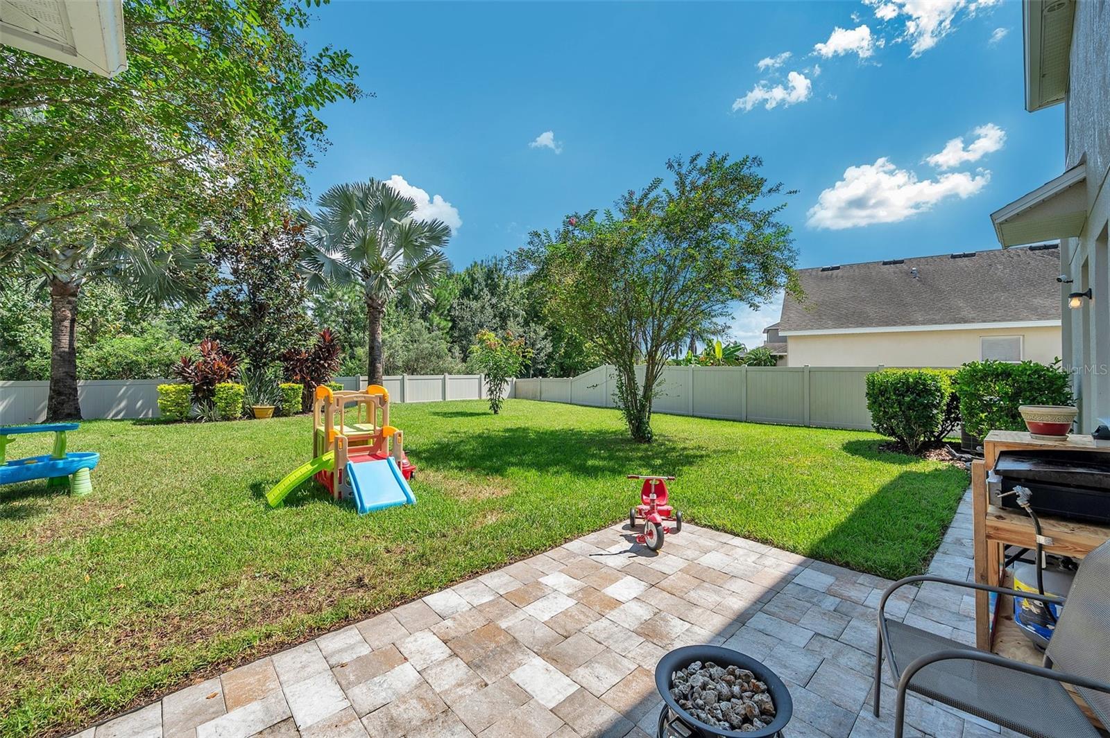 New brick paver patio