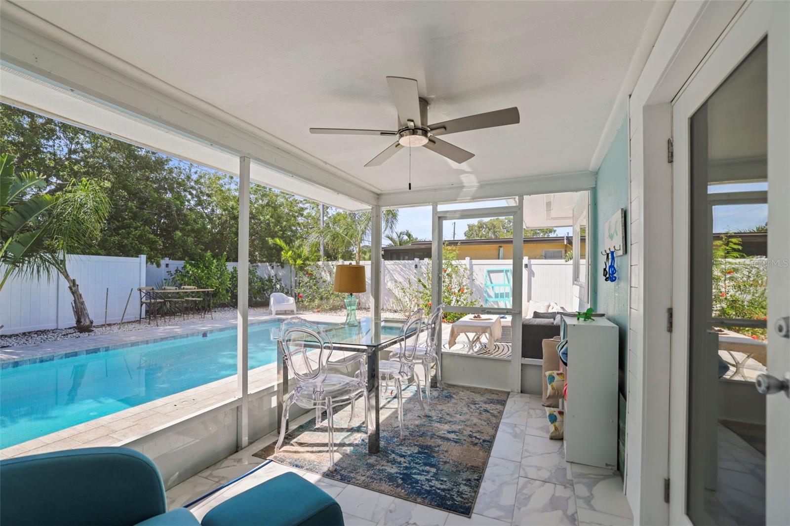 Don't you want to just move right in.  Completely fenced for furry friends.
