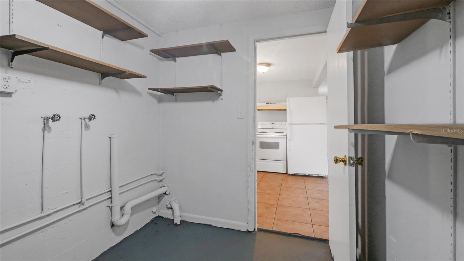 Utility room with New Water Heater