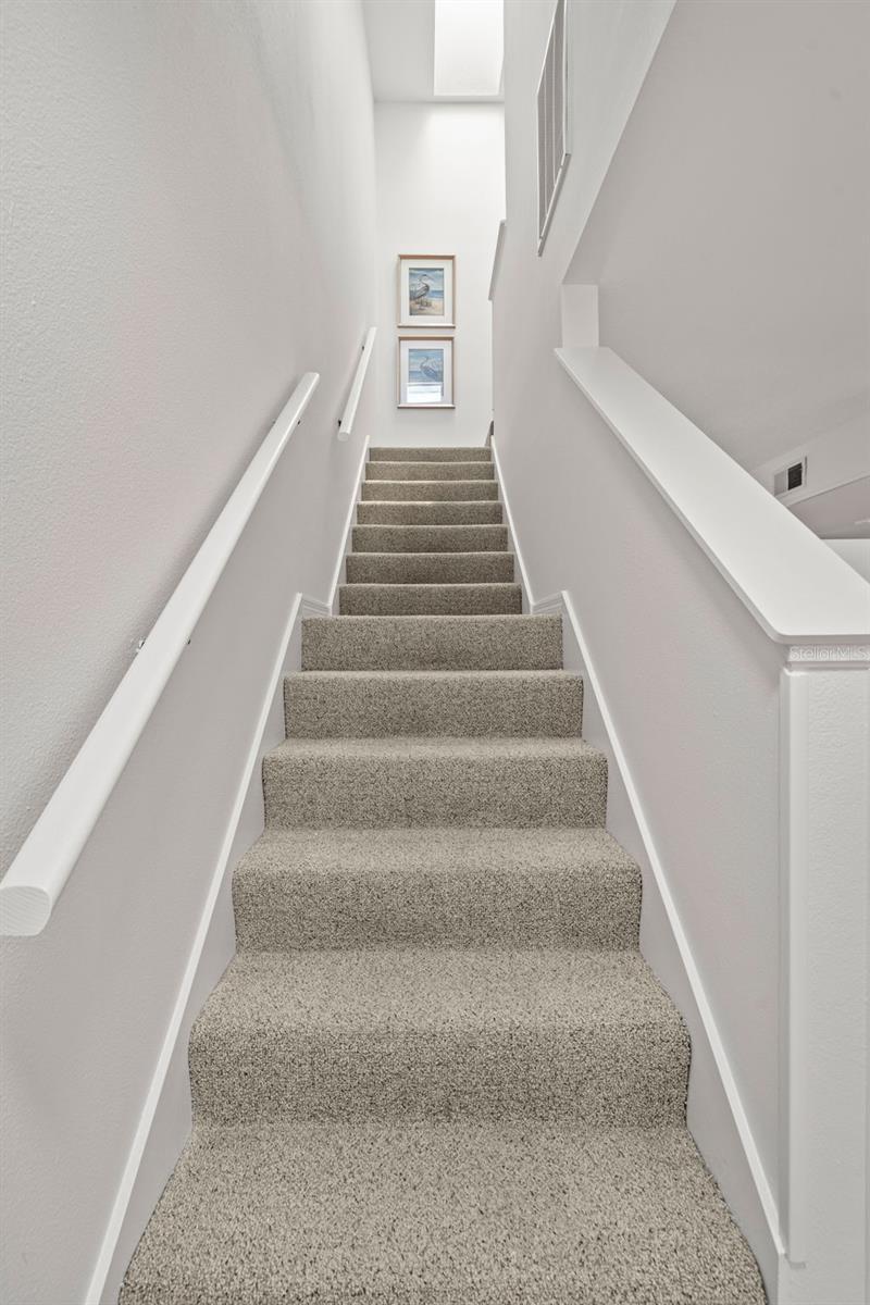 Stairs to top floor