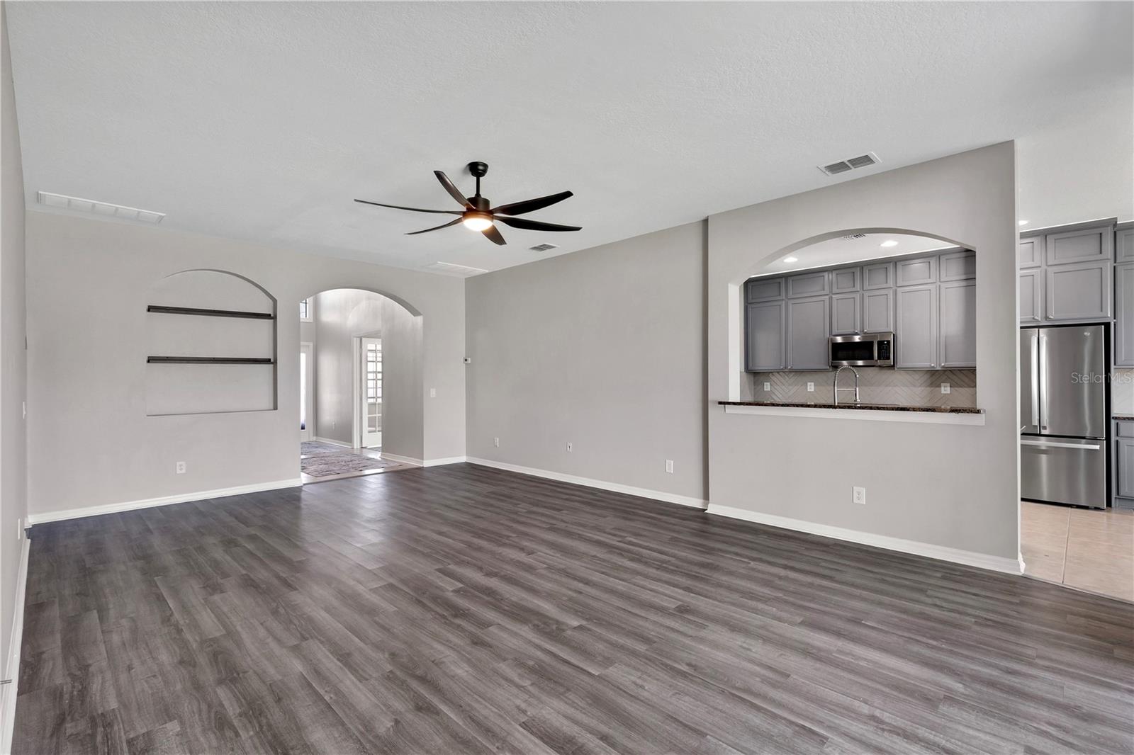 Great Room with breakfast bar