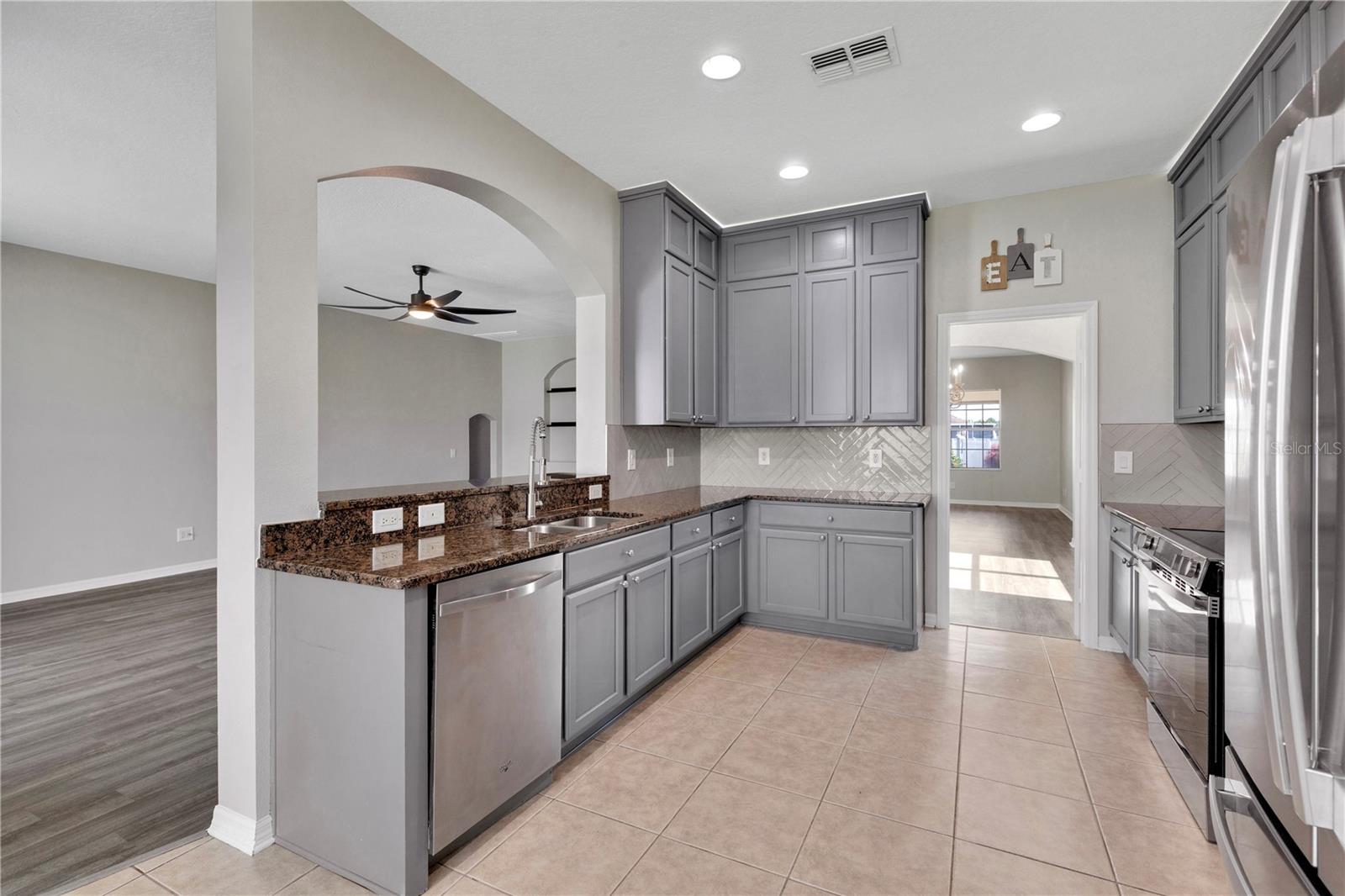 Kitchen with all new Stainless Steel appliances