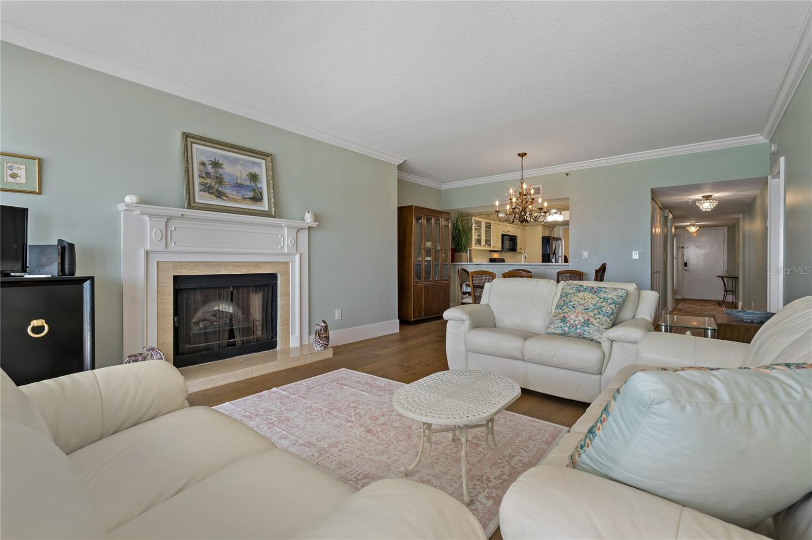 Living Room with view to dining and and kitchen