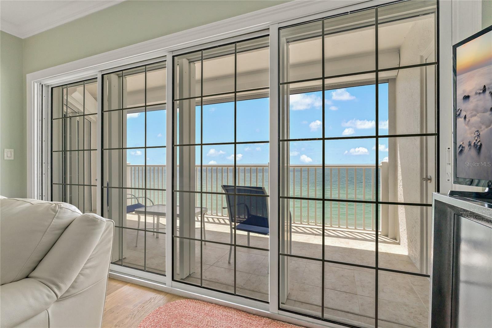 Living Room Sliding Glass doors to Balcony