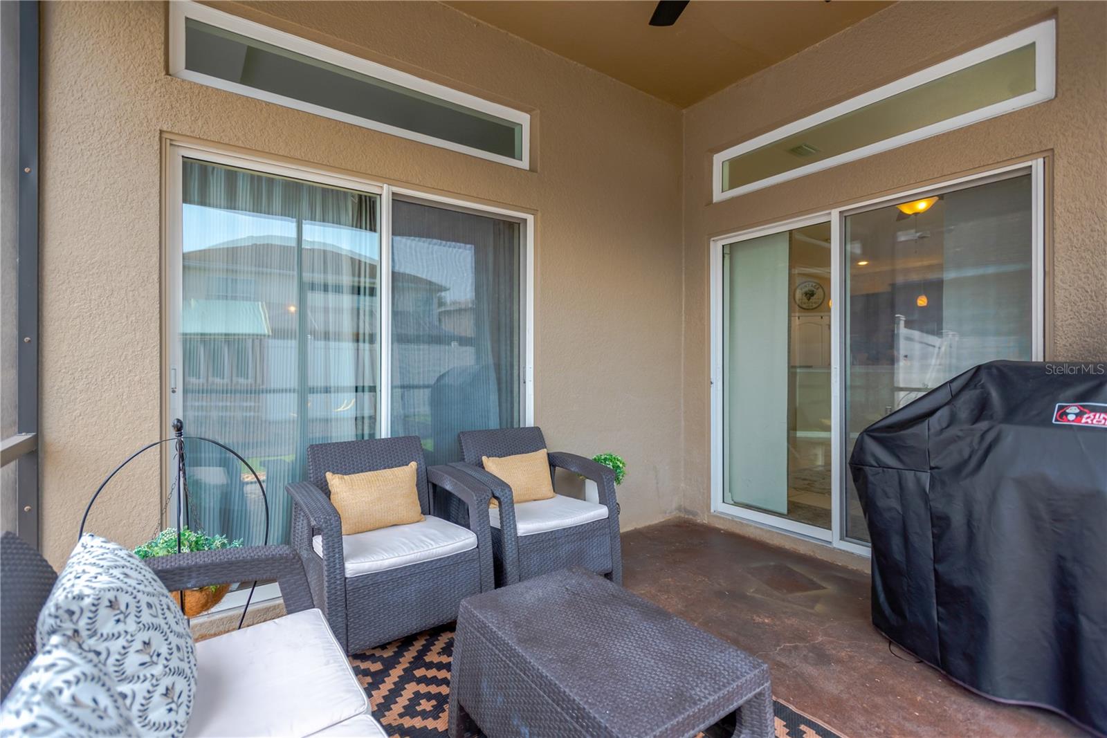 Screen room can be accessed from private Master Suite and the family living area.