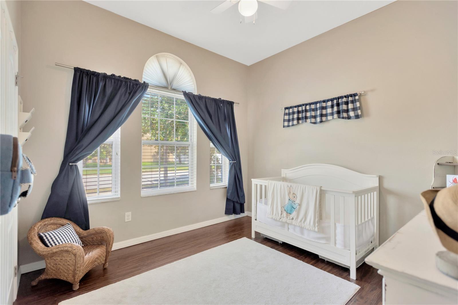 With clean lines, natural lighting this 3rd bedroom will delight
