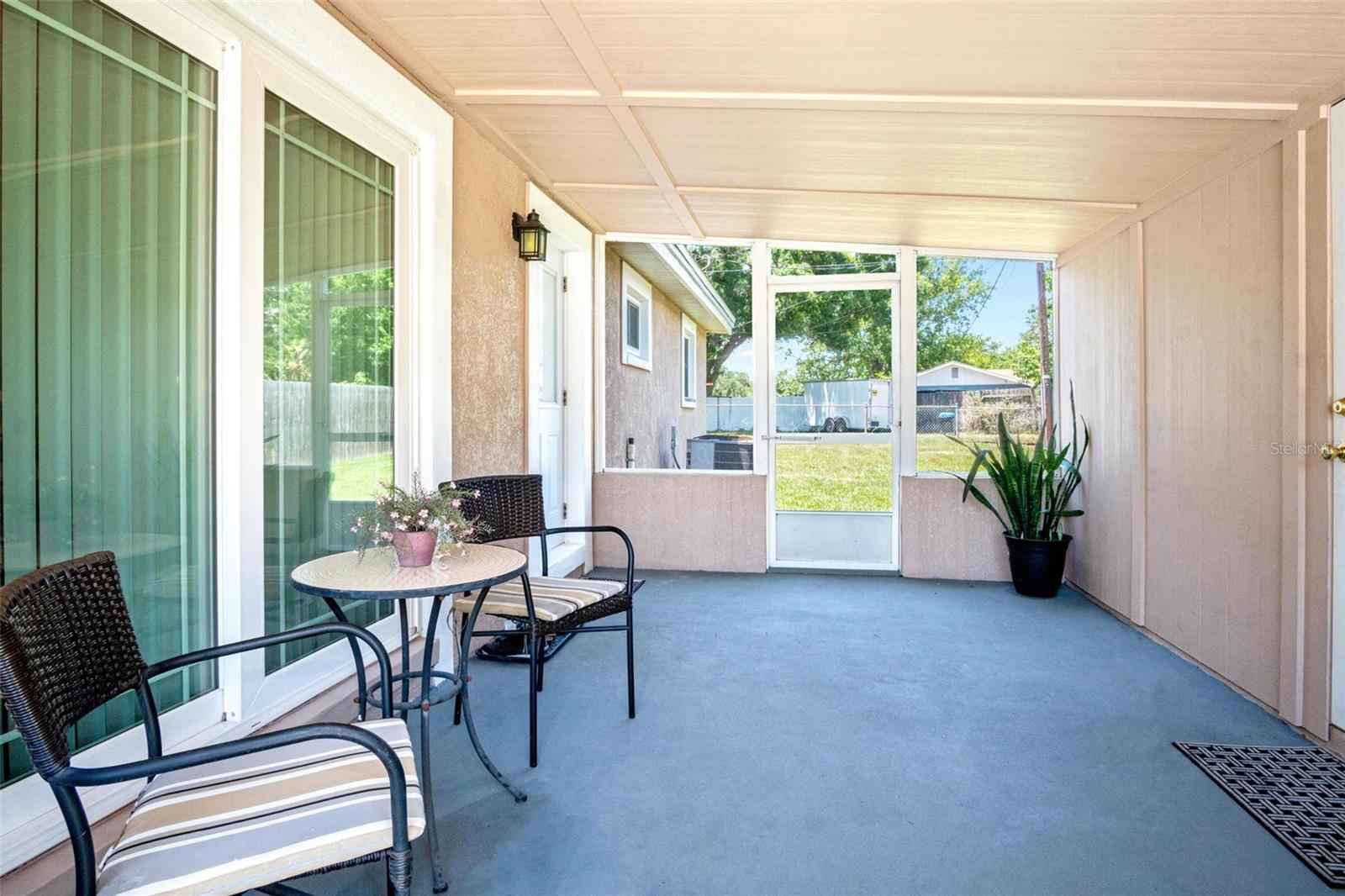 Screened porch