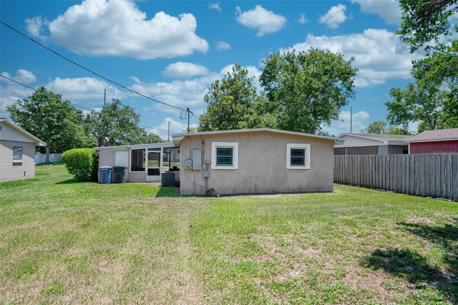rear yard