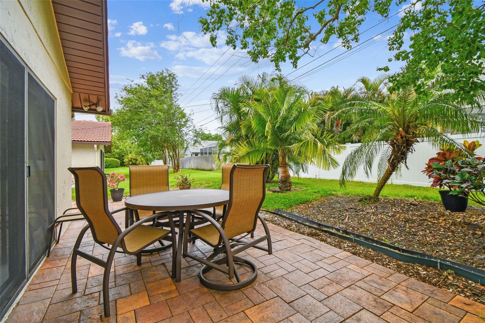Private backyard
