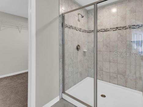 Primary bathroom shower