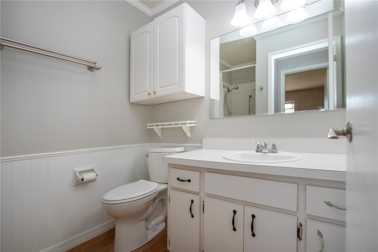 Primary bathroom with walk-in shower
