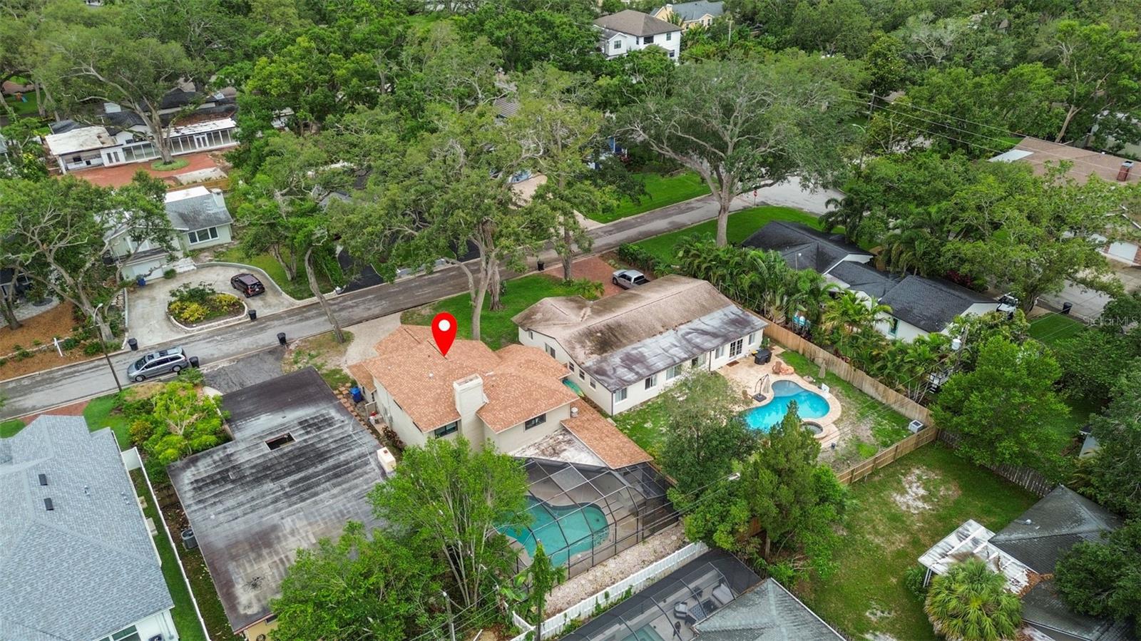 Aerial of Home and Property