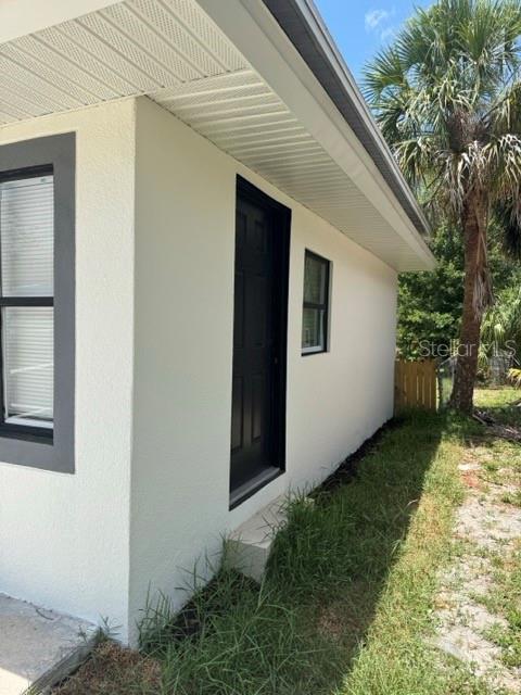 Right side of home.