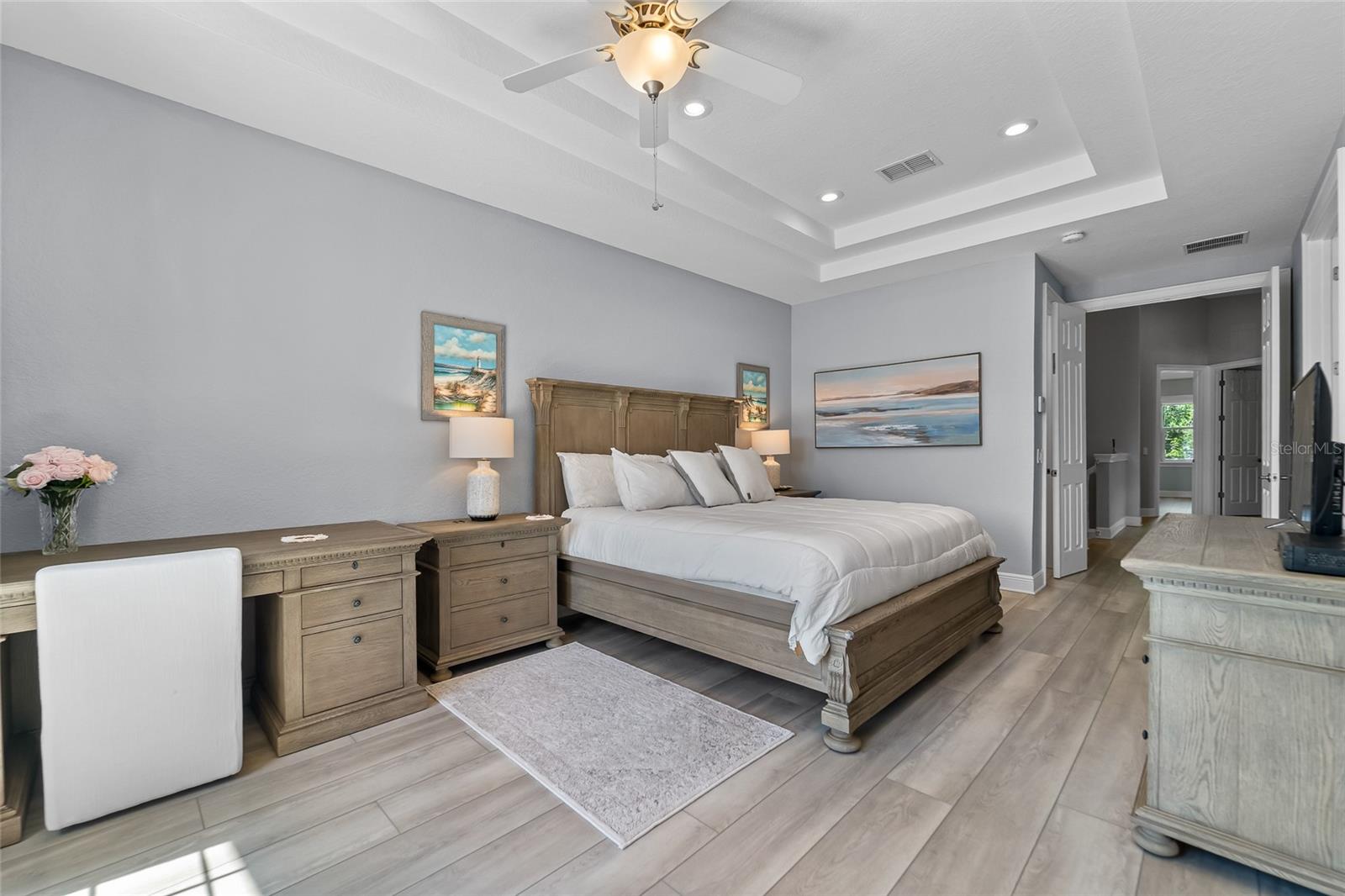 Huge primary suite split from 2nd and 3rd bedrooms.