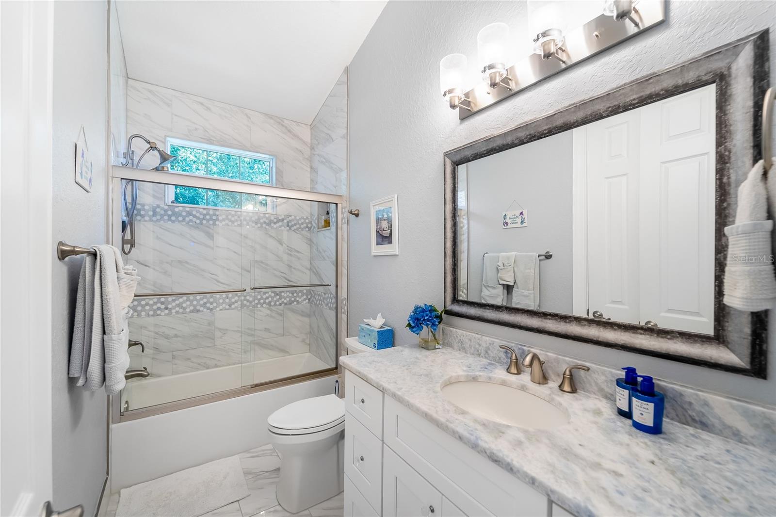 Guest bathroom also newly renovated.