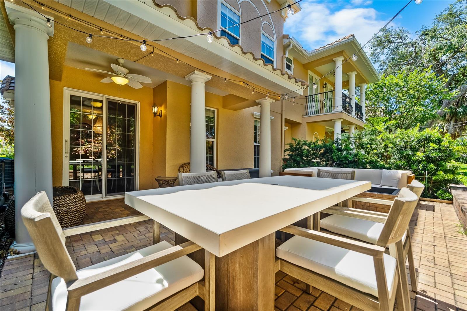 Open extended back patio.