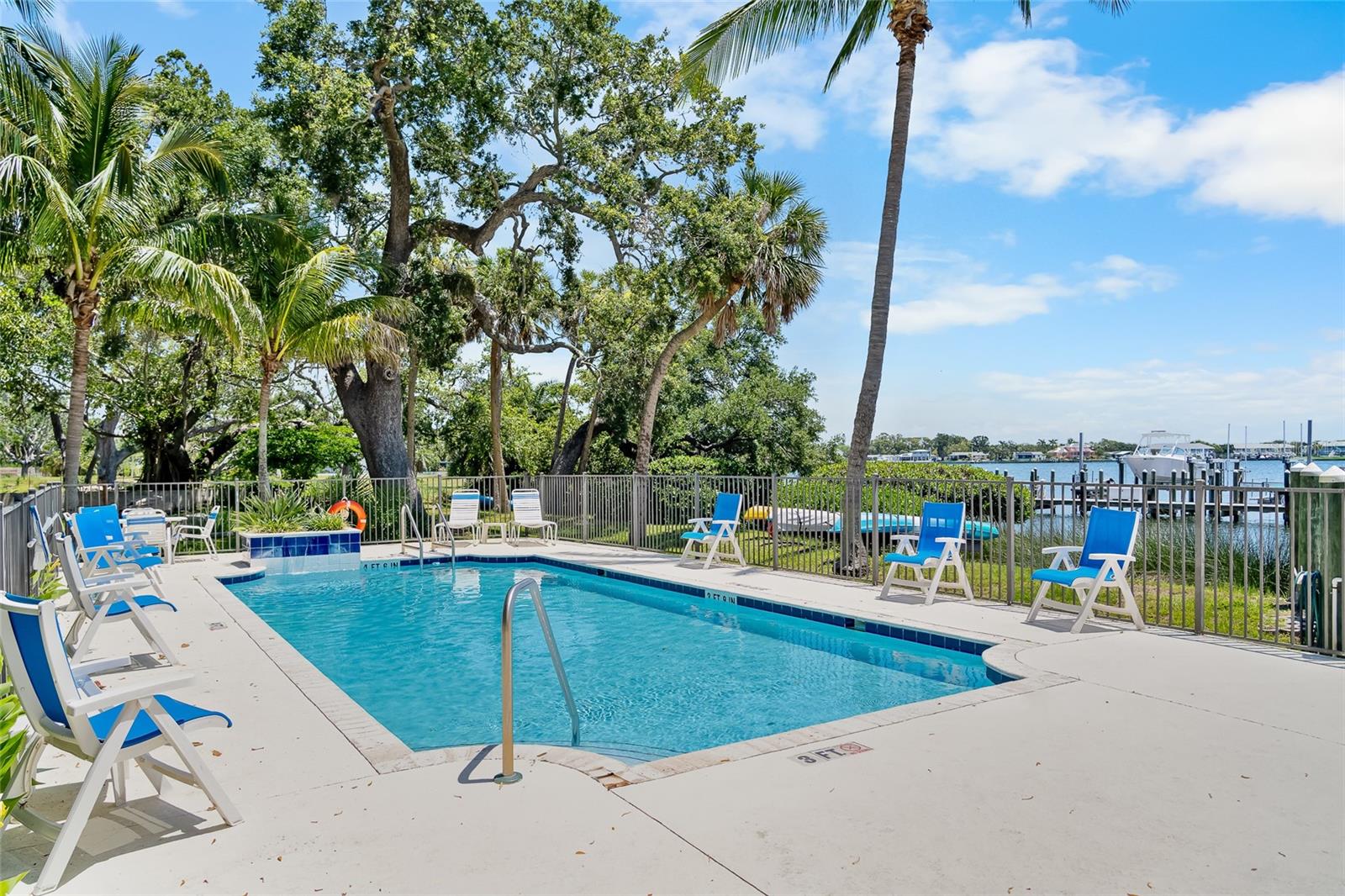 Pool on the waterfront.