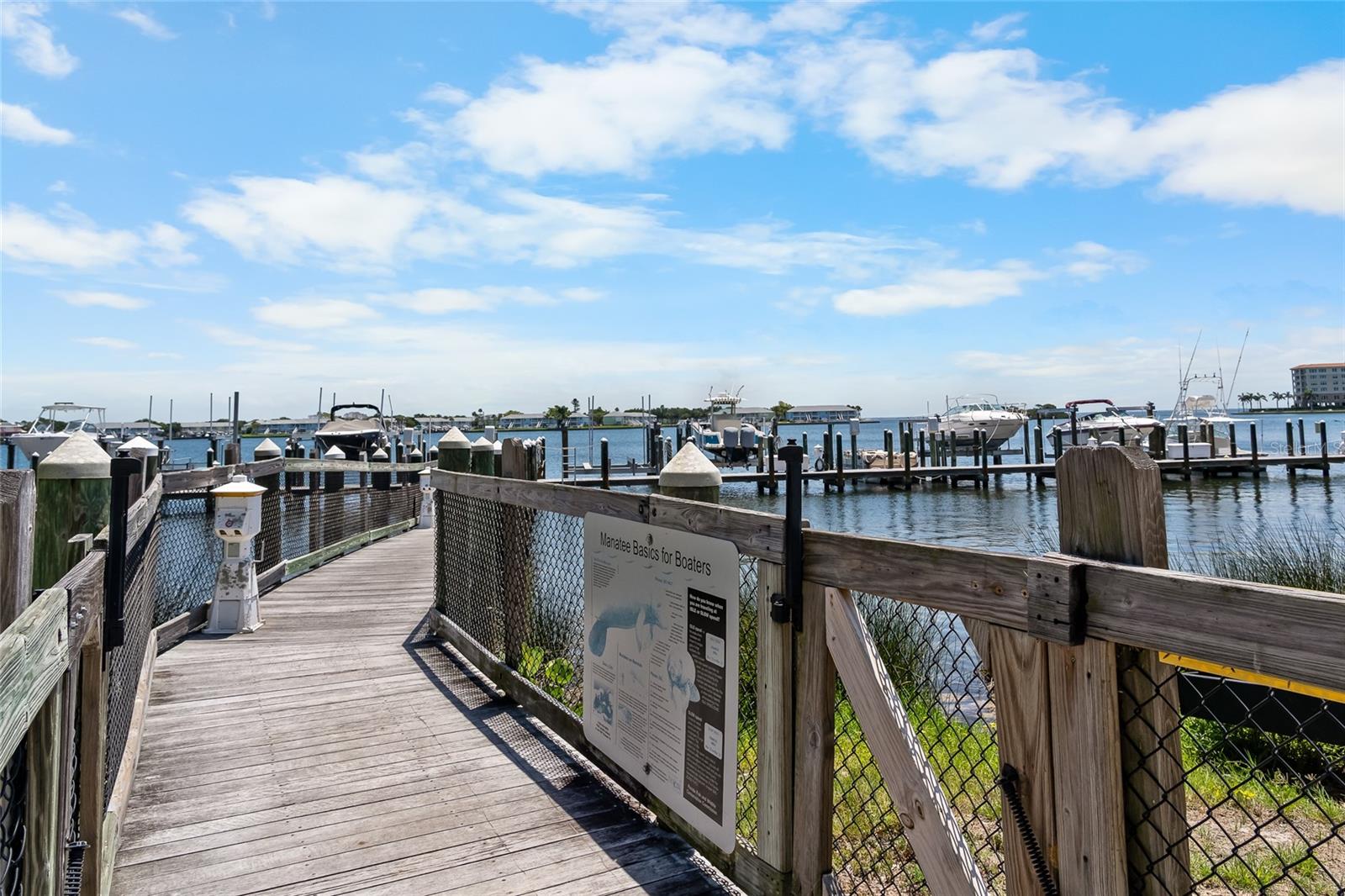 Great fishing right off the community dock.