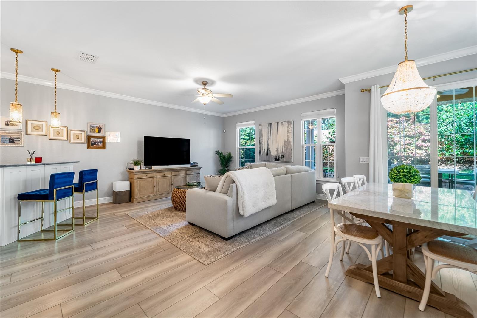 Family room from the entryway.