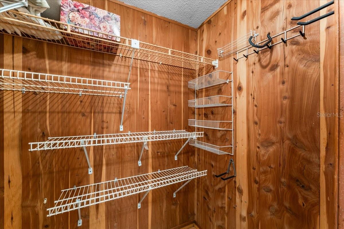Cedar Storage Closet