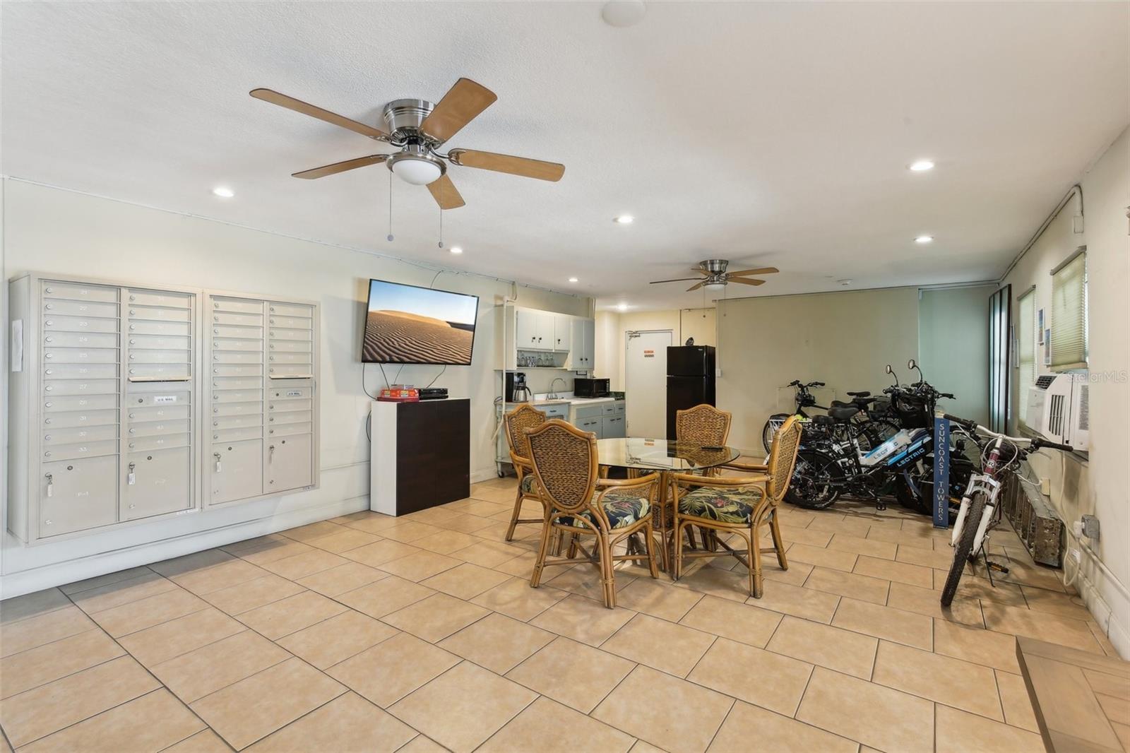 Common Area with Bike Storage