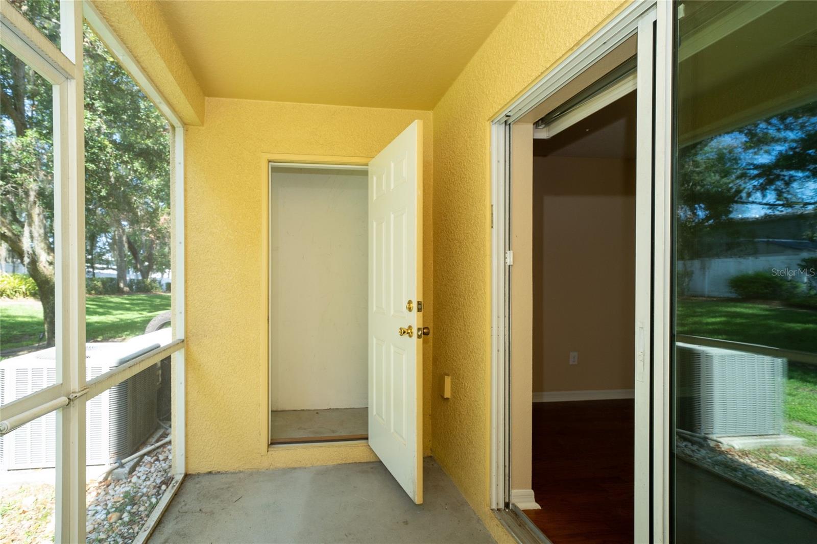 Lanai with Storage Closet