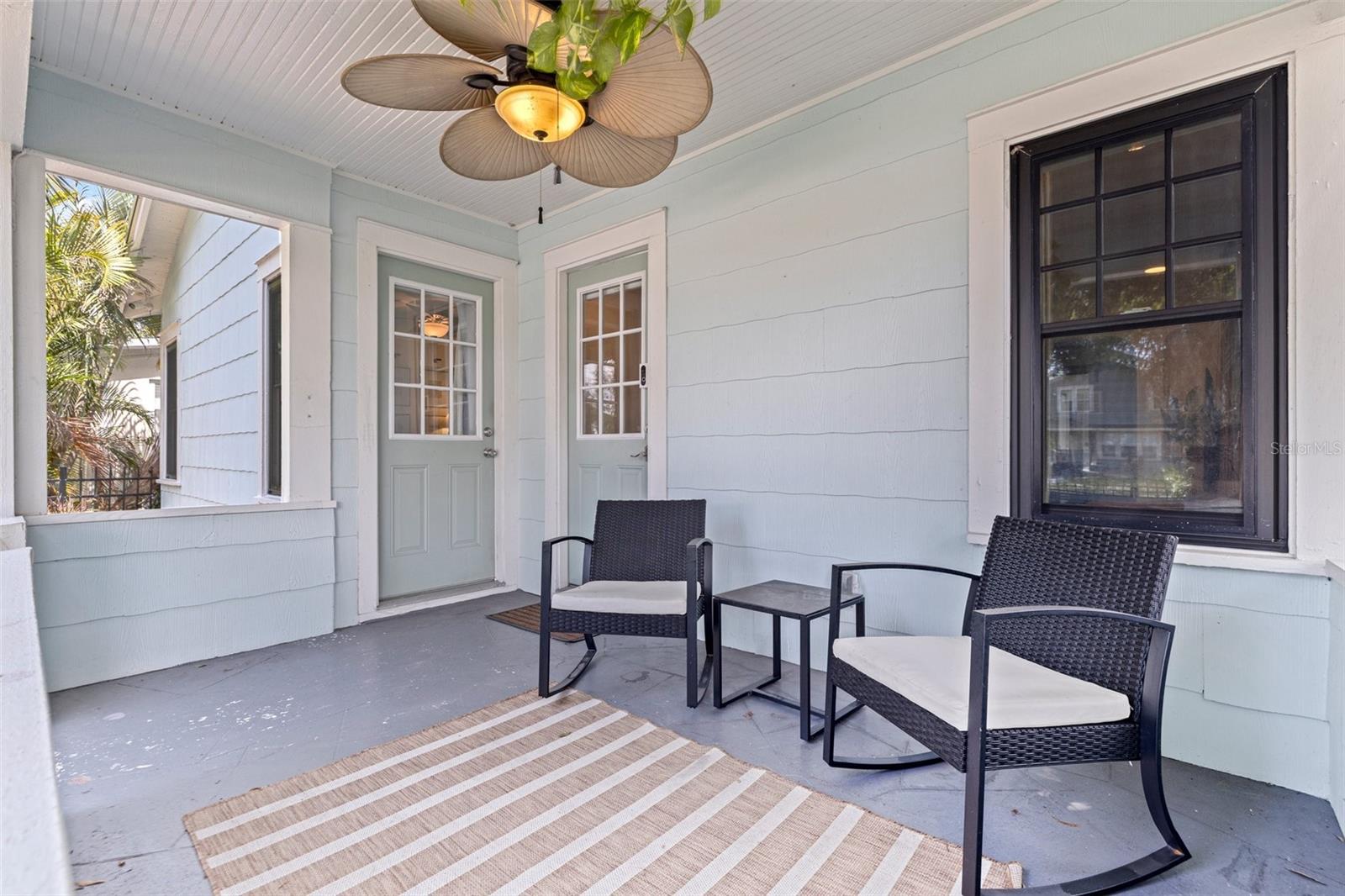 The separate office entrance is the perfect touch for your home business!