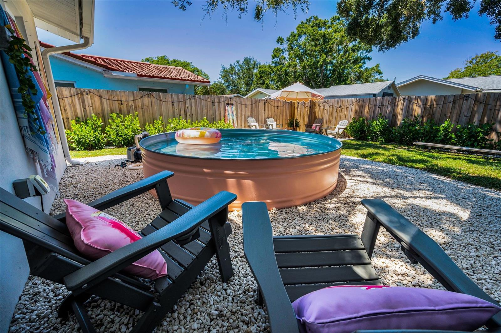 Wonderful, family oriented, fenced backyard!