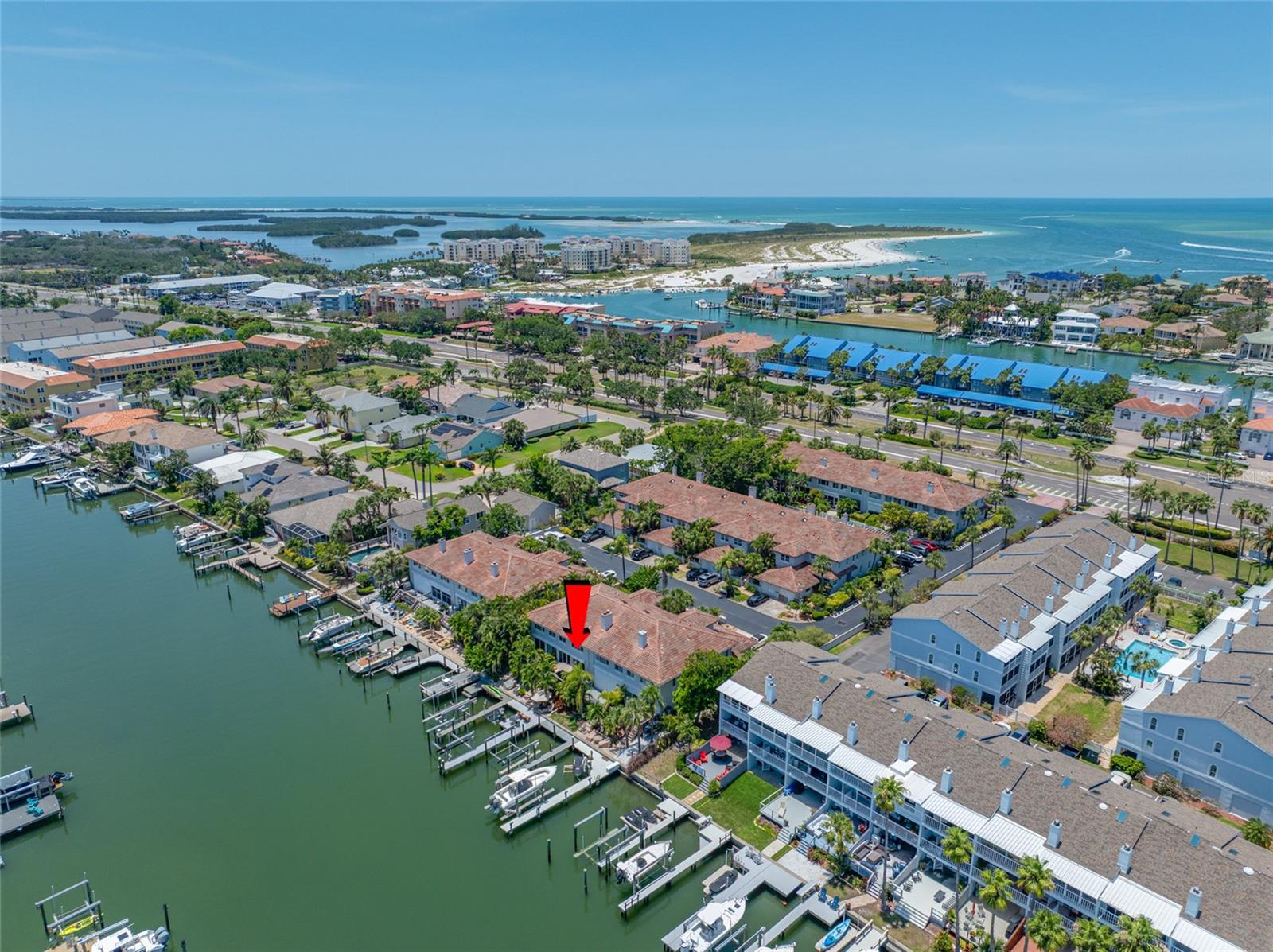 Aerial view to southwest. Shell Island is in background.