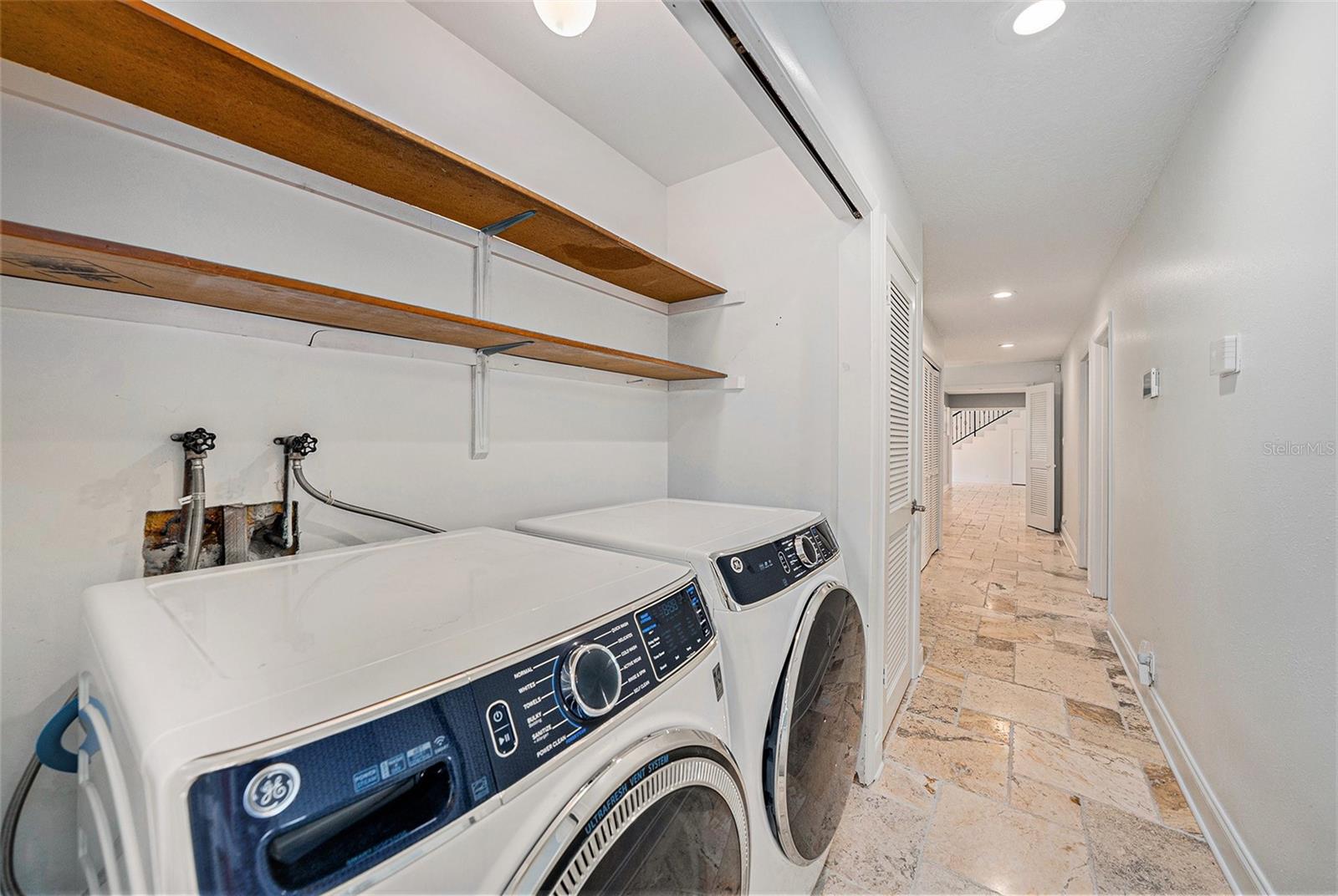 Laundry closet on first floor