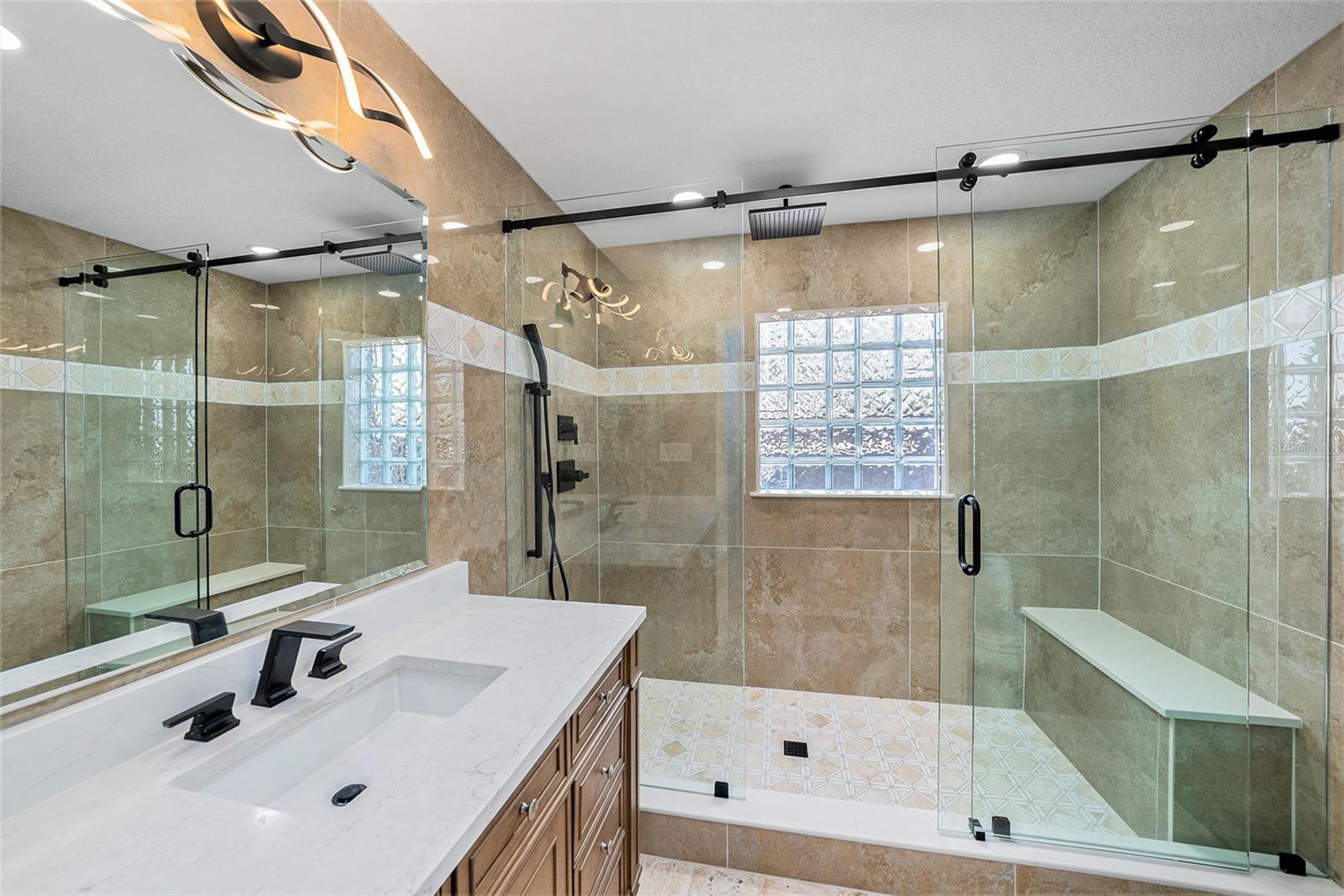 First floor newly remodeled full bathroom