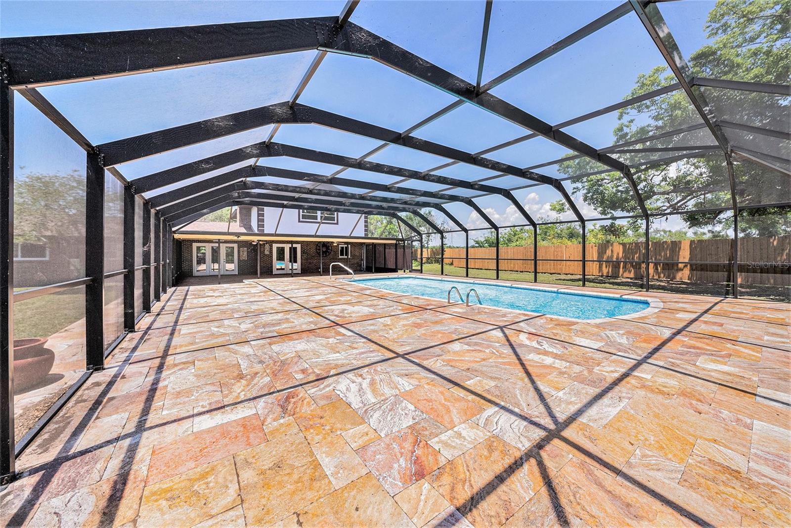 enclosed pool