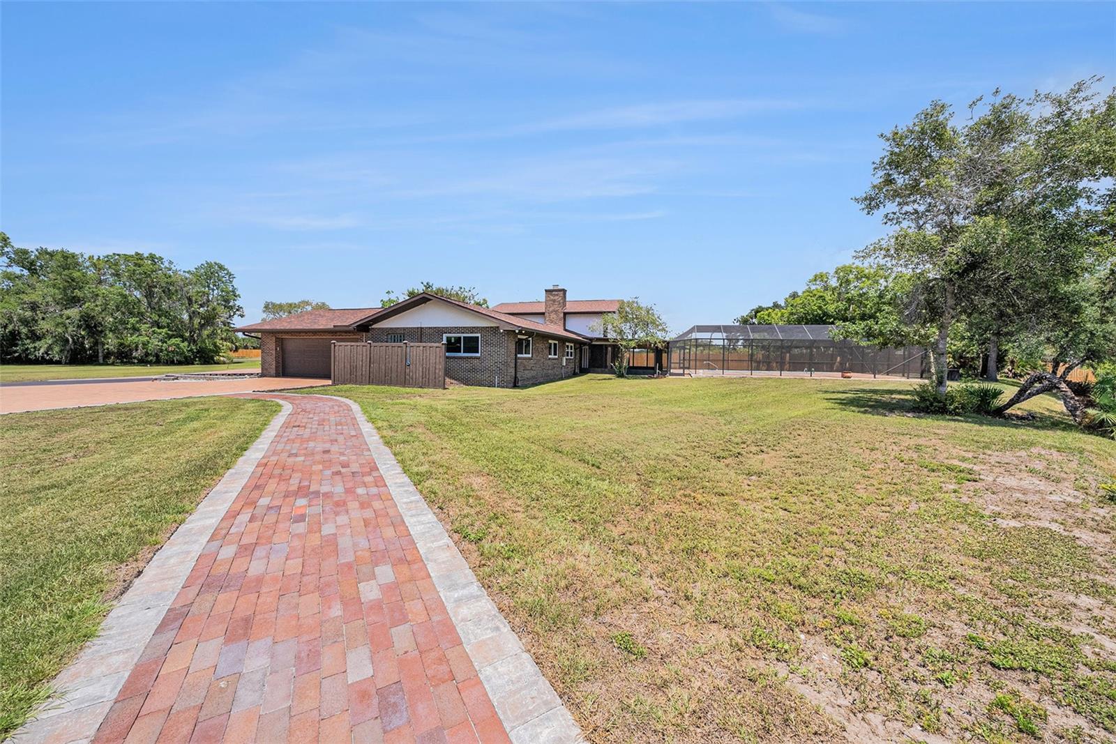 walkway to boat dock from house