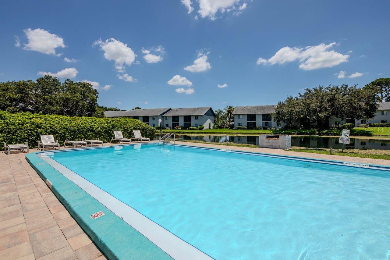 Enjoy the view of the lake while taking a few laps!