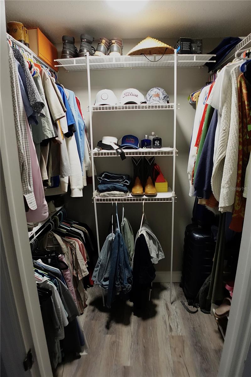 Primary walk in closet