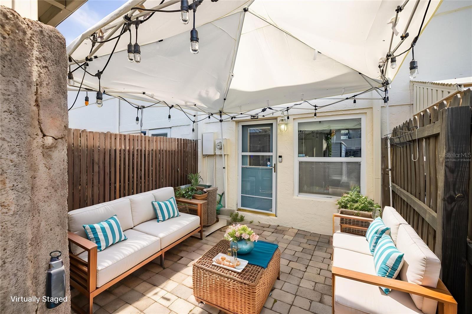 Virtually Staged Back Patio
