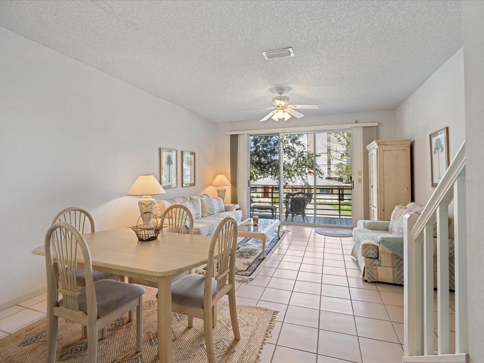 Dining room and living room