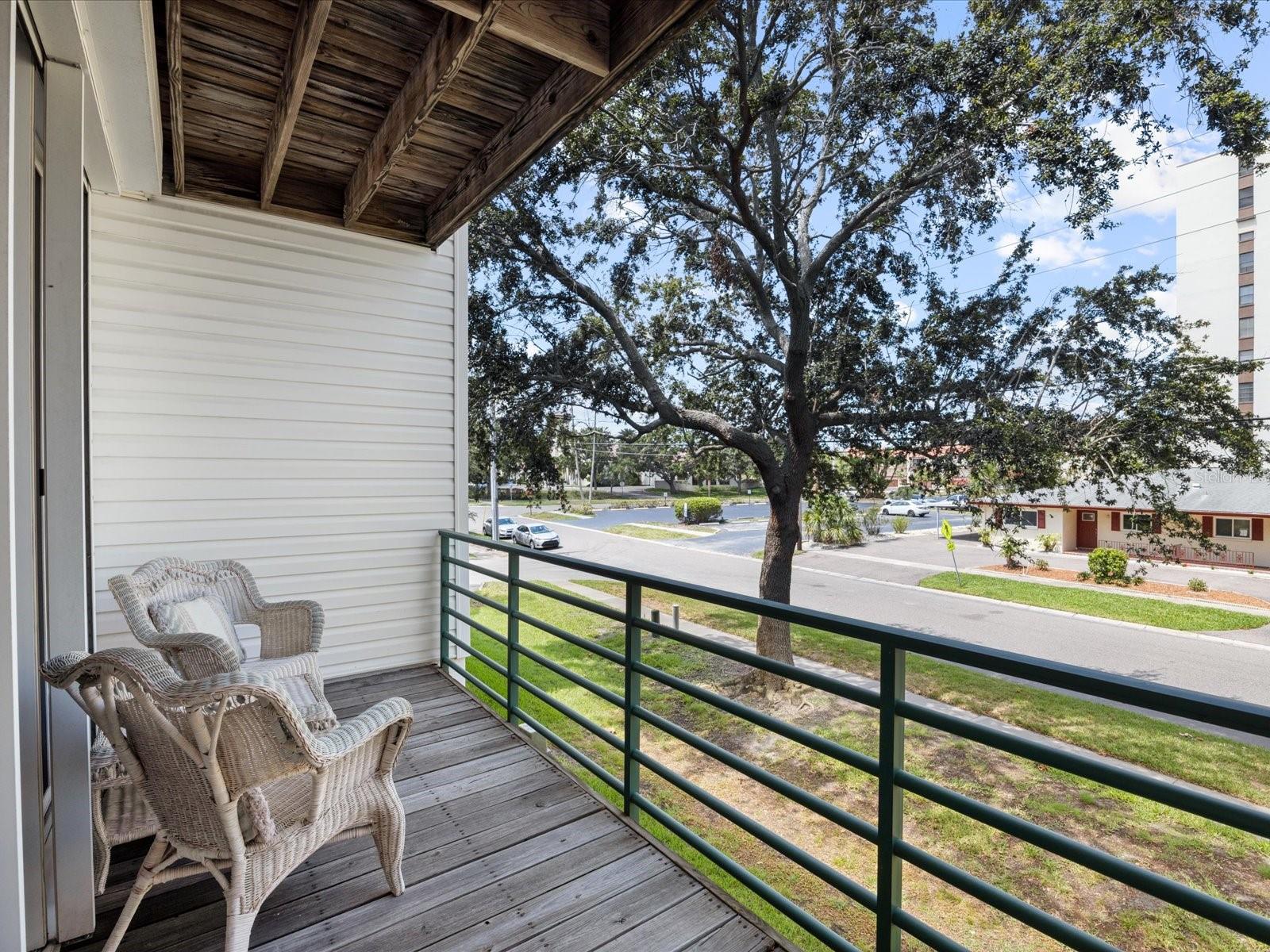 Back patio on 2nd floor