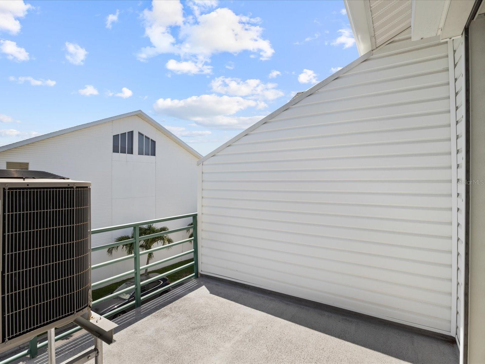 Private balcony off third bedroom