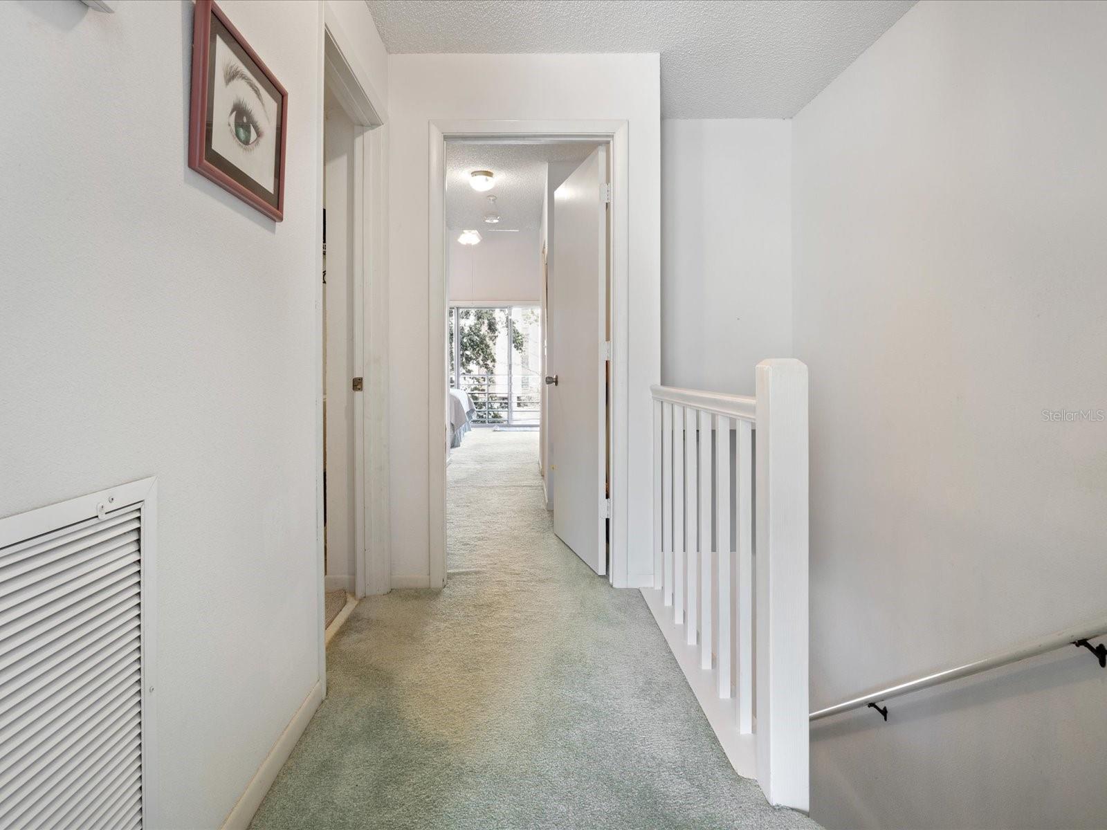 3rd floor hallway leading to master bedroom