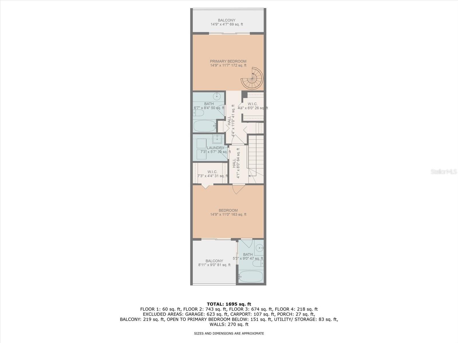 3rd floor with Dimensions